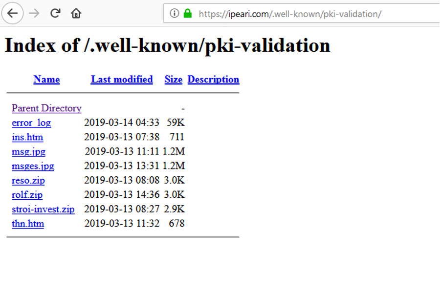 Lista de archivos que incluyen el ransomware Shade (c) Zscaler