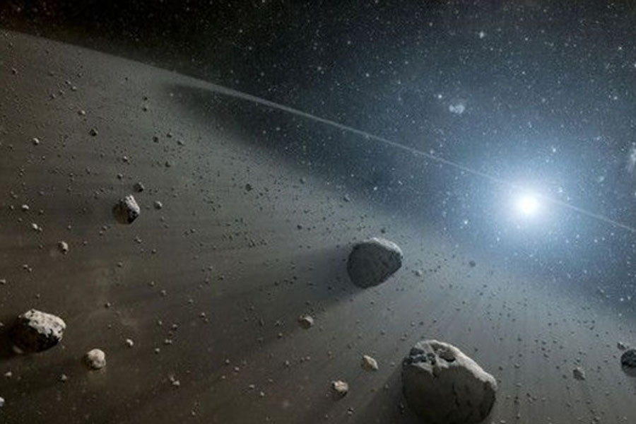 Ilustración de un disco de escombros en torno a una enana blanca. / NASA/JPL-CALTECH
