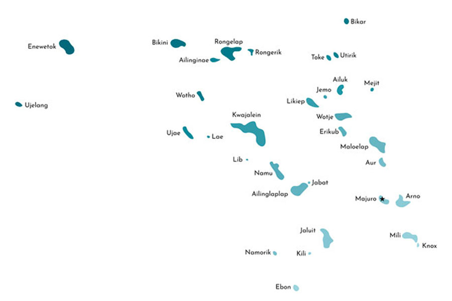 Las Islas Marshall está conformada por 29 atolones y cinco islas mayores. Foto: Getty Images