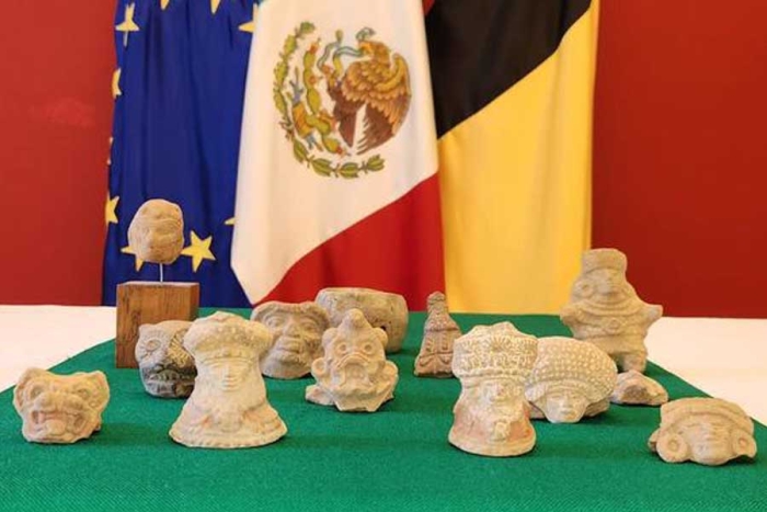 México restituye de Bélgica 20 piezas del periodo clásico mesoamericano