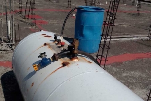 Causa gran movilización fuga de gas LP en San Pedro Totoltepec