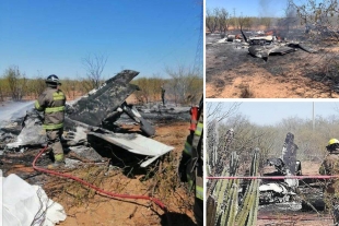 Cuatro muertos y tres lesionados por desplome de avioneta en Hermosillo