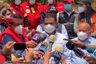 Continúan labores de búsqueda en la zona del desprendimiento del Cerro del Chiquihuite