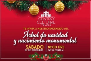 Disfruta de una noche navideña en el Centro Cultural Toluca