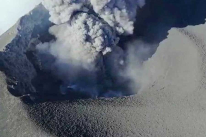 Dron de la Marina capta impresionante video del cráter del Popocatépetl