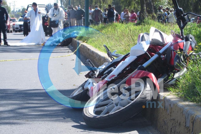 Fallece motociclista sobre Calzada Al Pacífico