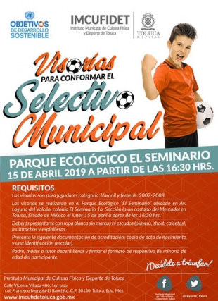 Busca Toluca talento futbolístico para integrar el selectivo municipal