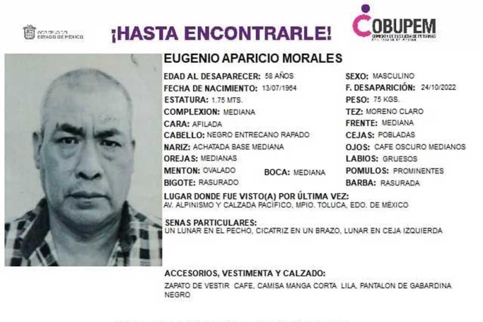 A seis meses de desaparecido familiares de Eugenio Aparicio, no cesan la búsqueda