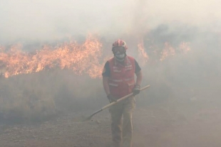 Sofocan al 100 por ciento incendio en el ejido de San Juan de las Huertas