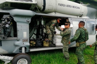 Sedena asegura avión con 340 kilos de cocaína en Chiapas