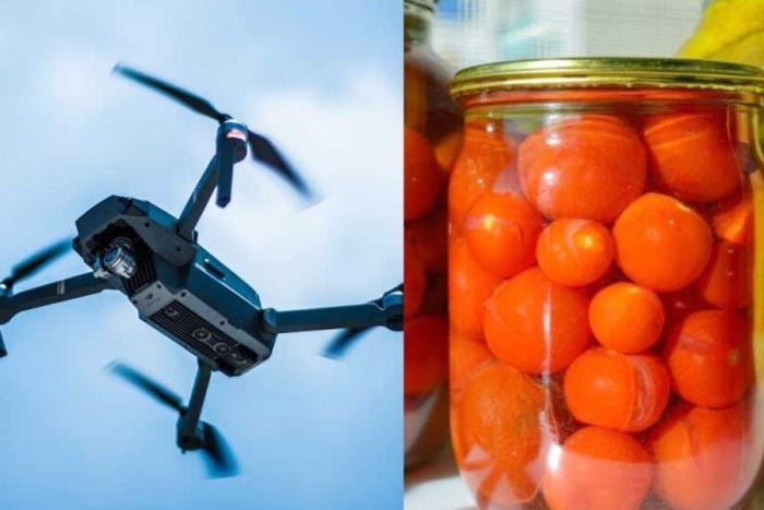 Mujer ucraniana derribó un dron ruso con un frasco de tomates