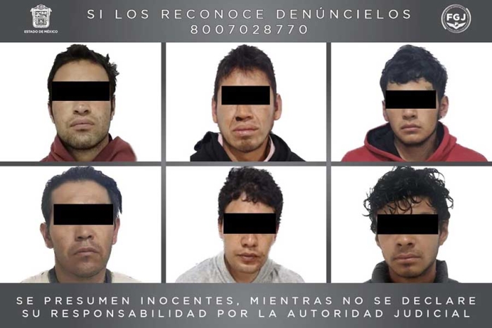 Detiene FGJEM a 6 sujetos investigados por el homicidio de una mujer en Almoloya de Juárez