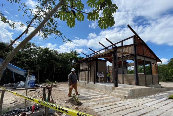 Entregarán 400 viviendas sustentables que se construyen junto al Tren Maya
