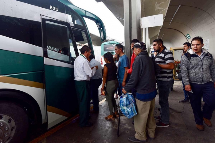 Servicio de transporte foráneo se detendrá durante la Fase3