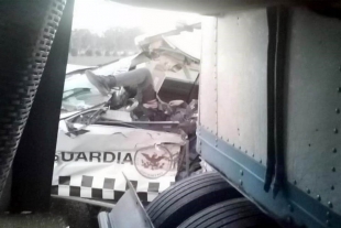 Mueren dos elementos de la Guardia Nacional en accidente