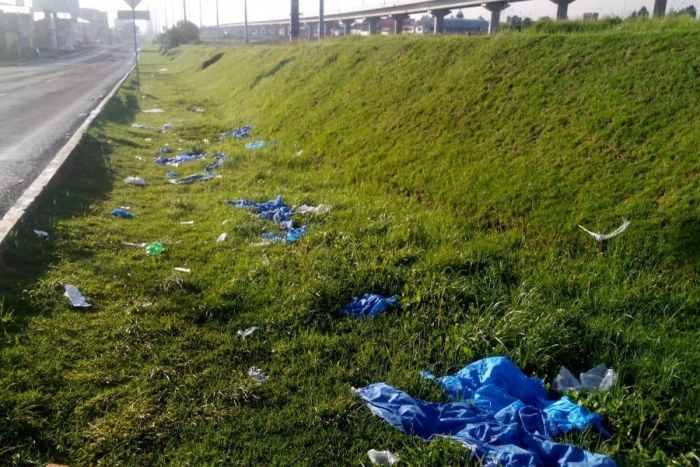 Desechan material quirúrgico y biológico en Avenida Las Torres