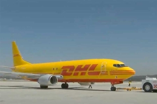 Llega al AIFA el primer vuelo de carga de la empresa DHL