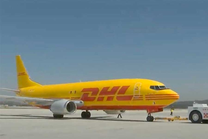 Llega al AIFA el primer vuelo de carga de la empresa DHL