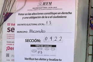 De confirmarse los resultados del PREP Alejandra del Moral habría perdido Atlacomulco por 43.2%