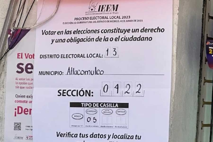 De confirmarse los resultados del PREP Alejandra del Moral habría perdido Atlacomulco por 43.2%
