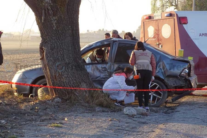 Muere un hombre en accidente sobre la vía Toluca-Tenango del Valle
