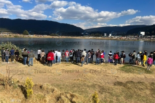 Broma mortal; avientan su calzado a la laguna de La Marquesa y se ahoga.