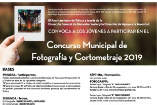 Concurso de Fotografía y Cortometraje 2019 en Toluca