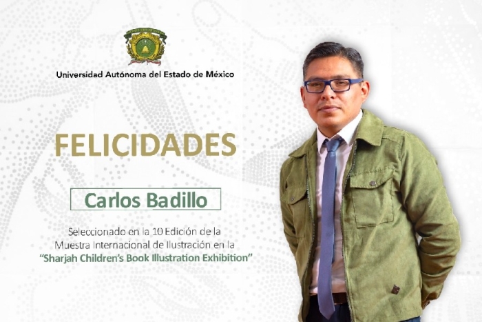 Reconocen en Medio Oriente propuesta de Carlos Badillo, ilustrador de la UAEMéx