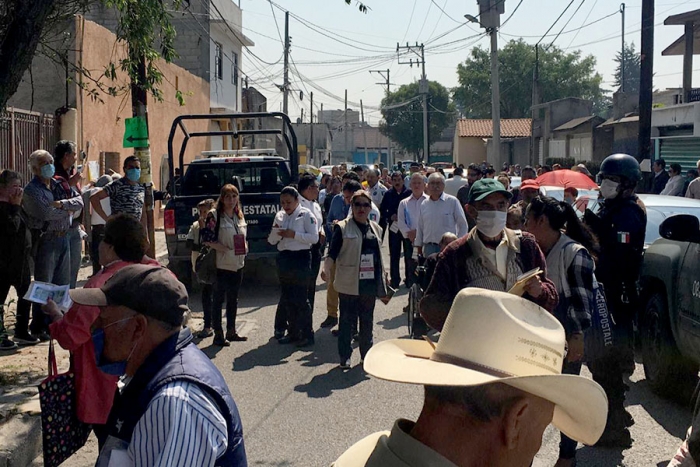 Violenta Delegación de la Secretaria de Bienestar entrega de apoyos en Metepec