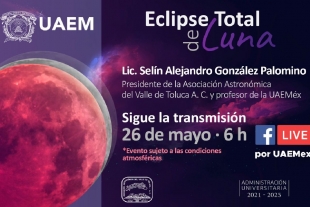 Transmitirá UAEM el primer eclipse lunar del año