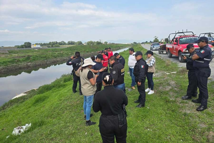 El cuerpo fue hallado en el cauce del Río Lerma, en las inmediaciones de la carretera Toluca-Temoaya