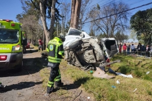 Fuerte accidente deja tres personas sin vida en la Toluca-Palmillas