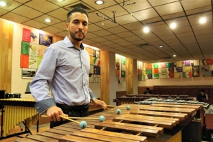 Percusionista de la Sinfónica de Indianápolis capacita a estudiantes del Conservatorio