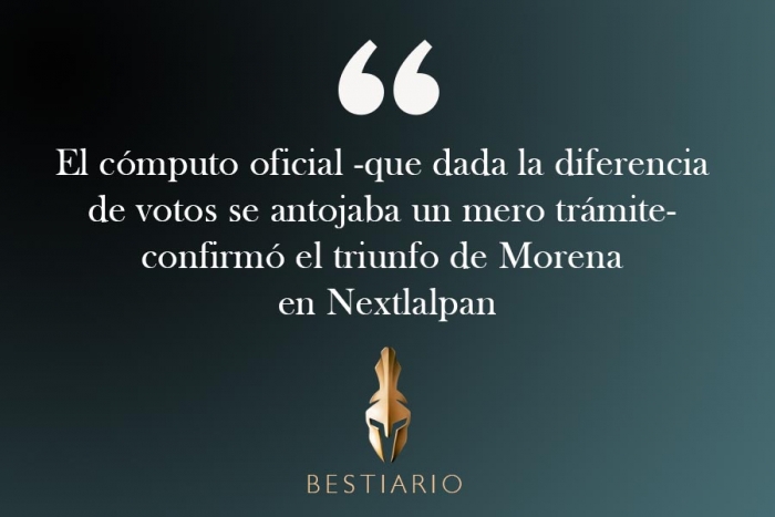 Nextlalpan; jugoso botín