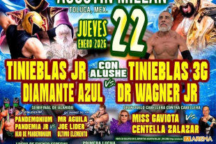 La cartelera también incluye un enfrentamiento de alto voltaje entre los Perros del Mal y La Pandemia.