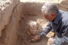 Excavan en Egipto una esfinge sonriente con hoyuelos