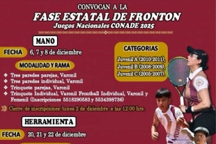 La competencia está dividida en categorías juveniles
