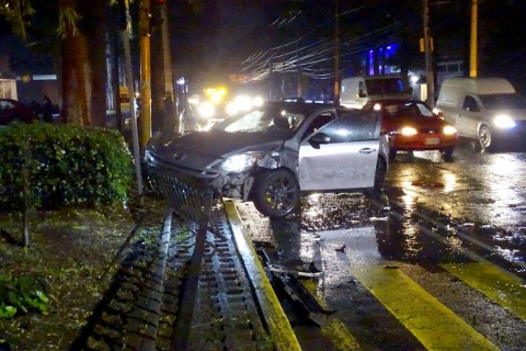 Se registra fuerte accidente en Paseo Colón