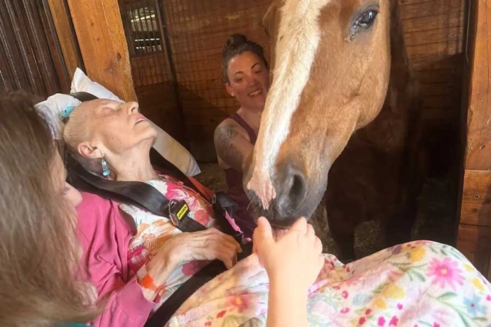 Amistad eterna: antes de morir, mujer pide ver a su inseparable caballo
