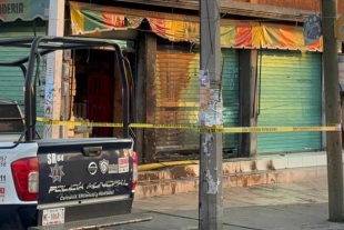 La zona fue resguardada por personal de seguridad del municipio de Metepec