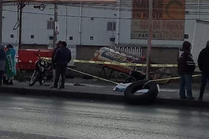 Fallece motociclista en accidente sobre la carretera Toluca-Naucalpan
