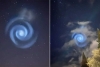 Captan extraña luz en forma de espiral en el cielo de Nueva Zelanda, ¿qué es?