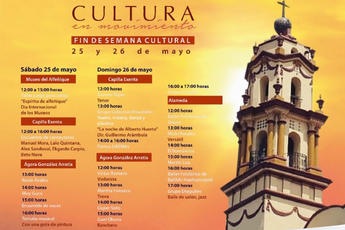 Prepara Toluca fin de semana cultural