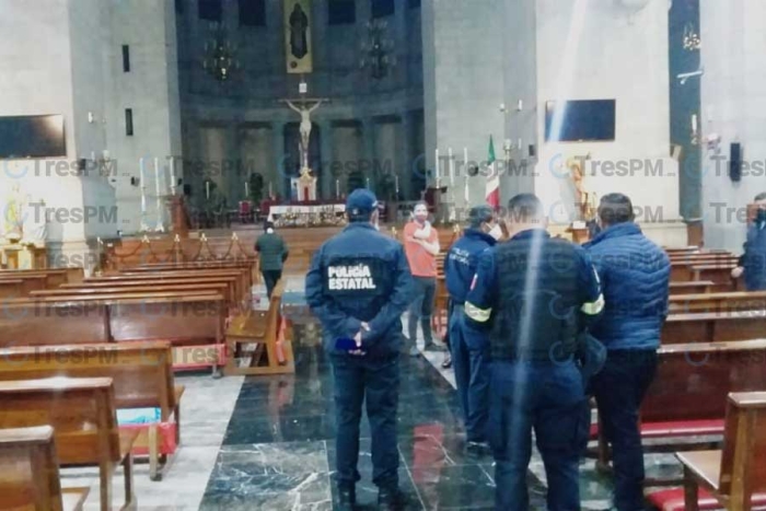 Muere adulto mayor en la Catedral de Toluca