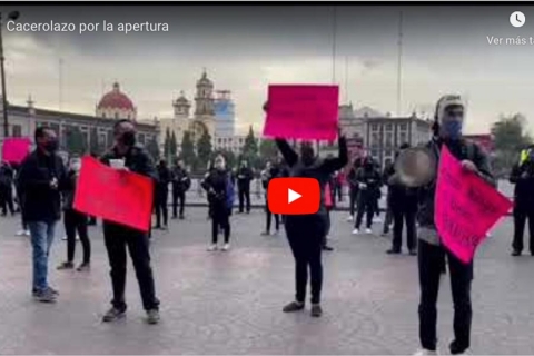 Cacerolazo por la apertura