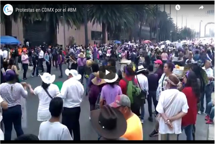 Protestas en CDMX por el #8M