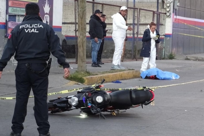 Muere motociclista por accidente en Metepec