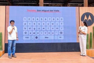 Alice Damasceno, directora para Latinoamérica de Motorola, detalló que el teclado en zapoteco estará disponible en la Google Play Store