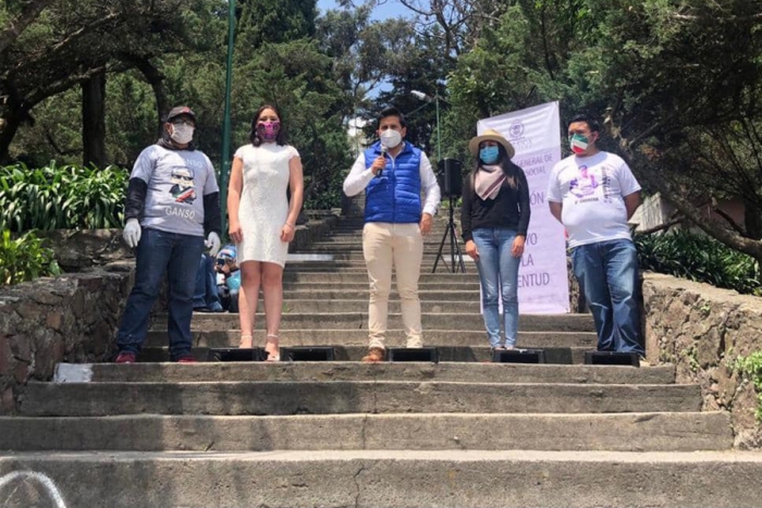 Jóvenes de Toluca se unen a la recuperación de espacios con Pinceladas de Paz