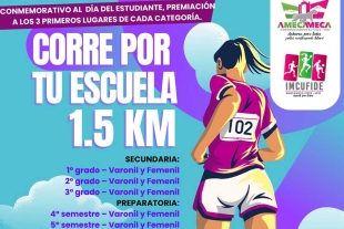 Todos los corredores inscritos recibirán un número de identificación y servicios de hidratación durante la carrera.
